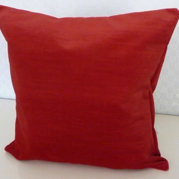 SCHUMACHER Red Velvet Pillow Cover - 21" - Picture 3 of 6
